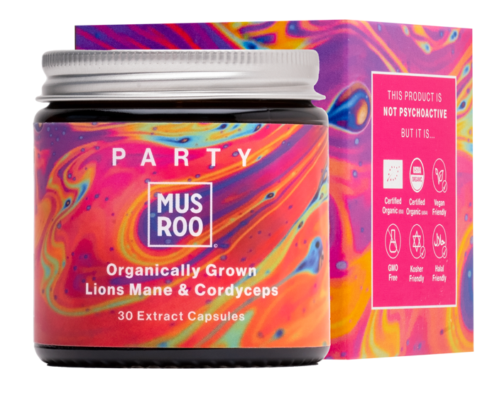MUSROO *PARTY* Organic Lion's Mane Capsules